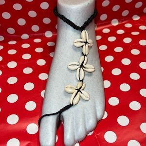 New One Boho Floral Cowrie Sea Shell Anklet Barefoot Sandals Beach Jewelry